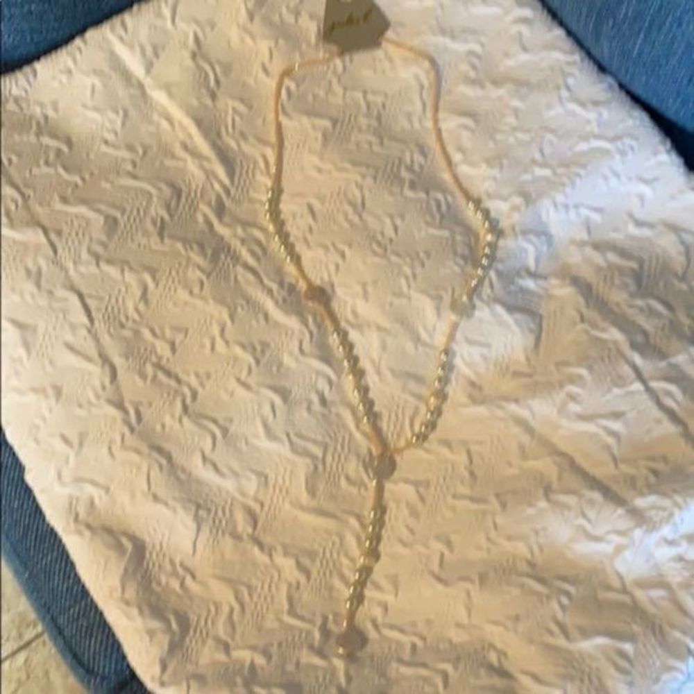 Nwt Pearl Drop Necklace Light Pink - Picture 5 of 8